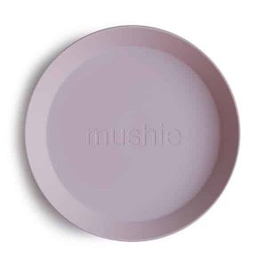 Mushie Bord Rond (set van 2) – Soft Lilac