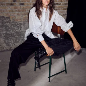 Haute L’Amitié Ori Button Deco blouse wit