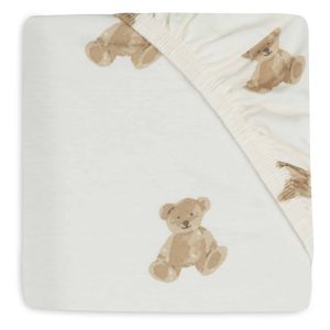 Jollein Hoeslaken Wieg Jersey Teddy Bear (40/50 x 80/90 cm)