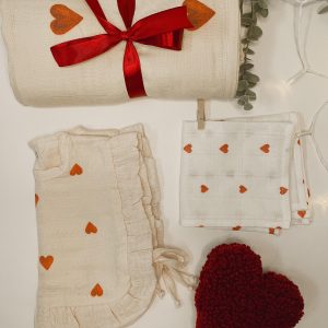 Kraamcadeau Babymeisjes Hartje set | 4-delig