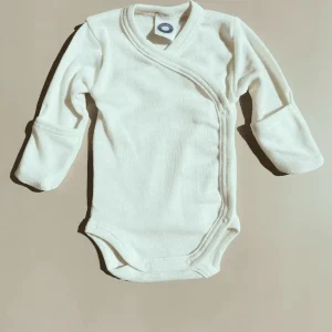 Cosilana – Overslagromper met omslagmouwen – biologisch merino wol en zijde – naturel