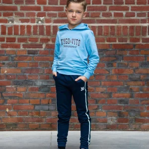 Hoodie Huub  Blauw Mid Blue